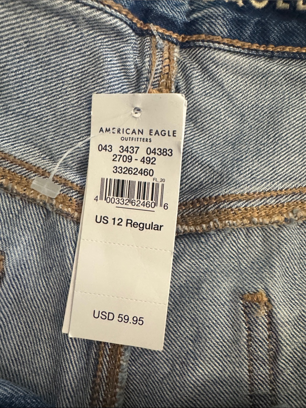 American Eagle Outfitters Faded Blue Distressed Boyfriend Jeans - Picture 2 of 7